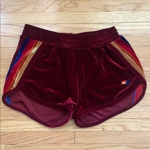 Aviator Nation Suede Shorts